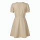 Beige Vintage Mini Dress