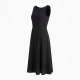 Midi Black Sleeveless Women's Dress