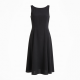 Midi Black Sleeveless Women's Dress