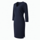 V-Neck Three-Quarter Sleeve Sheath Women's Cocktail Dress