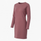 Crewneck Long Sleeve Sheath Relaxed Fit Women's Dress