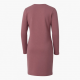 Crewneck Long Sleeve Sheath Relaxed Fit Women's Dress