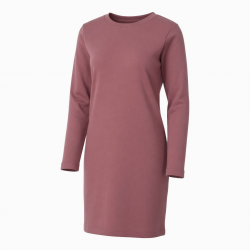 Crewneck Long Sleeve Sheath Relaxed Fit Women's Dress