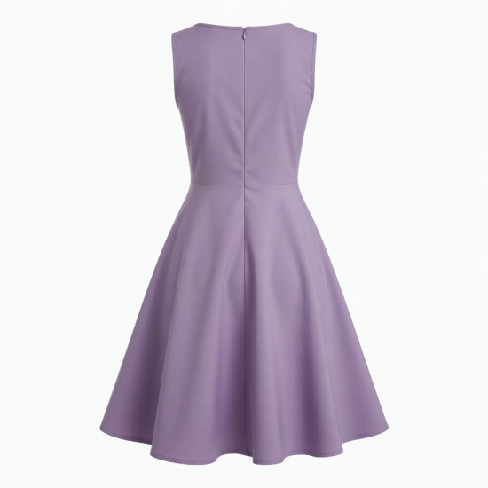 V-Neck Sleeveless A-Line Women's Dress