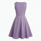 V-Neck Sleeveless A-Line Women's Dress
