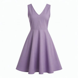 V-Neck Sleeveless A-Line Women's Dress
