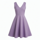 V-Neck Sleeveless A-Line Women's Dress