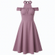 Off-Shoulder Halter Sleeveless Women's Dress