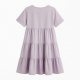 Crewneck Short Sleeve Tiered A-Line Women's Dress