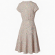 V-Neck Cap Sleeve Wrap Floral Women's Dress