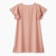 V-Neck Short Sleeve Flutter Shift Women's Dress