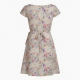 Boat Neck Cap Sleeve Wrap Floral Women's Dress