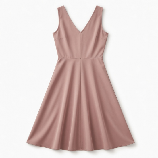 V-Neck Sleeveless A-Line Slit Women's Dress