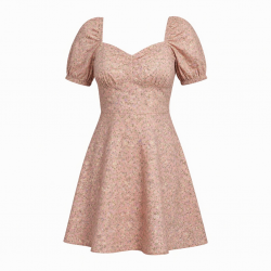 Short Sleeve Sweetheart Women's Dress
