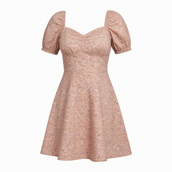 Short Sleeve Sweetheart Women's Dress
