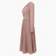 One-Shoulder Long Sleeve Pleated A-Line Women's Midi Dress