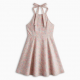 Halter Sleeveless A-Line Floral Women's Mini Dress