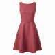 Sleeveless A-Line Fitted Polyester Women's Dress