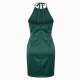 Halter Sleeveless Fitted Polyester Women's Dress