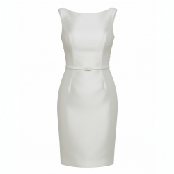 Sleeveless Fitted Polyester Wedding Women's Dress