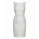 Sleeveless Fitted Polyester Wedding Women's Dress