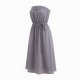 Strapless Sleeveless A-Line Loose Fit Women's Midi Dress