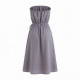 Strapless Sleeveless A-Line Loose Fit Women's Midi Dress