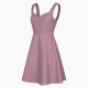 Sweetheart Sleeveless A-Line Relaxed Fit Women's Dress