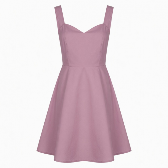 Sweetheart Sleeveless A-Line Relaxed Fit Women's Dress