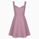 Sweetheart Sleeveless A-Line Relaxed Fit Women's Dress
