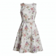 Sleeveless A-Line Tailored Floral Women's Dress