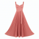 Sweetheart Sleeveless Pleated A-Line Women's Maxi Dress