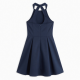 Halter Sleeveless A-Line Tailored Women's Dress