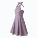Halter Sleeveless A-Line Loose Fit Women's Dress