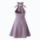 Halter Sleeveless A-Line Loose Fit Women's Dress