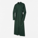 Mock Neck Long Sleeve Fitted Rayon Women's Midi Dress