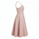 Sweetheart Sleeveless A-Line Fitted Women's Midi Dress