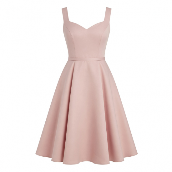 Sweetheart Sleeveless A-Line Fitted Women's Midi Dress