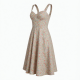 Sweetheart Sleeveless A-Line Floral Women's Midi Dress