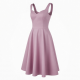 Midi Sleeveless Sweetheart Women's Dress
