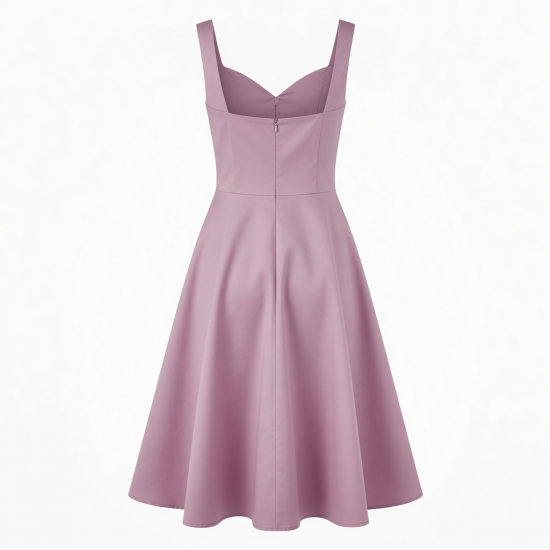 Midi Sleeveless Sweetheart Women's Dress