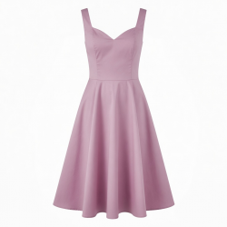 Midi Sleeveless Sweetheart Women's Dress