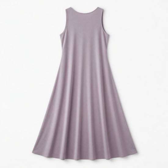 V-Neck Sleeveless A-Line Loose Fit Women's Maxi Dress