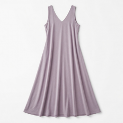 V-Neck Sleeveless A-Line Loose Fit Women's Maxi Dress