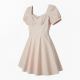 Short Sleeve Sweetheart High Women's Dress
