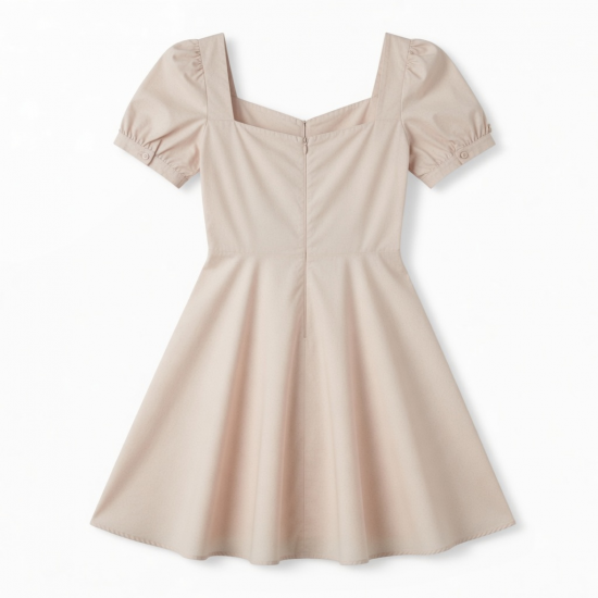 Short Sleeve Sweetheart High Women's Dress