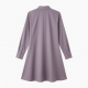 Collared Long Sleeve A-Line Button Women's Shirt Dress
