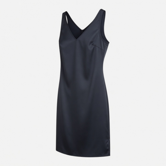V-Neck Sleeveless Sheath Fitted Women's Slip Dress