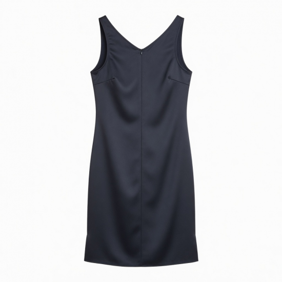 V-Neck Sleeveless Sheath Fitted Women's Slip Dress