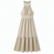 Halter Sleeveless Linen Casual Women's Maxi Dress